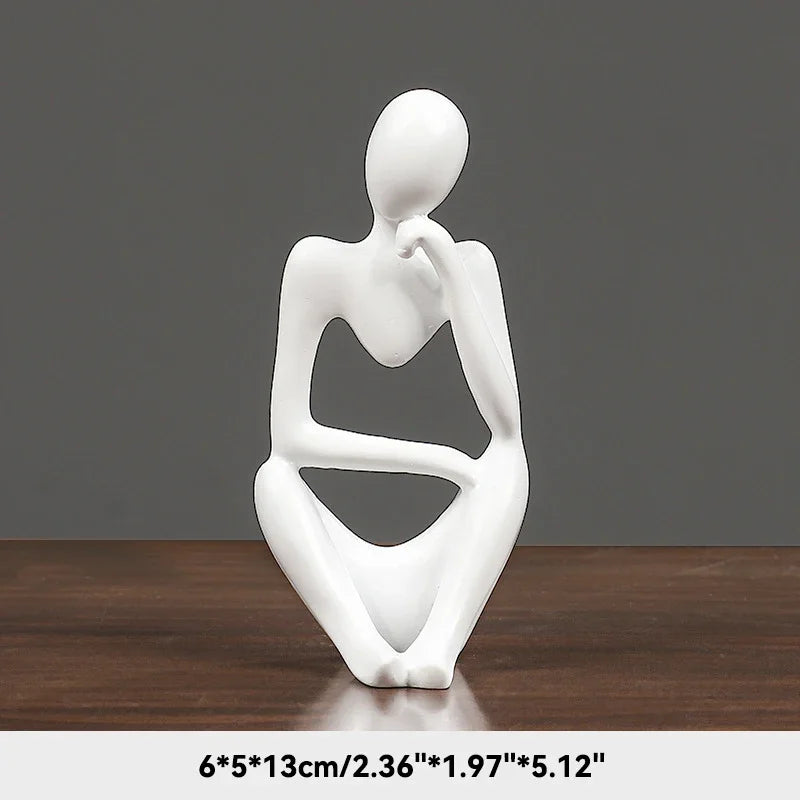 Abstract Thinker Sculpture