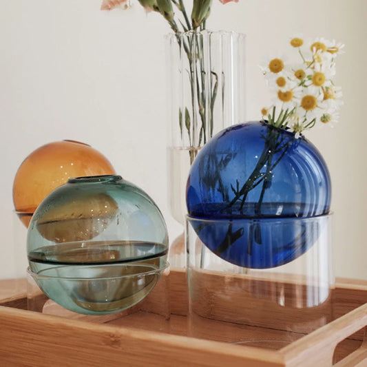 Ethereal Glass Sphere Vase