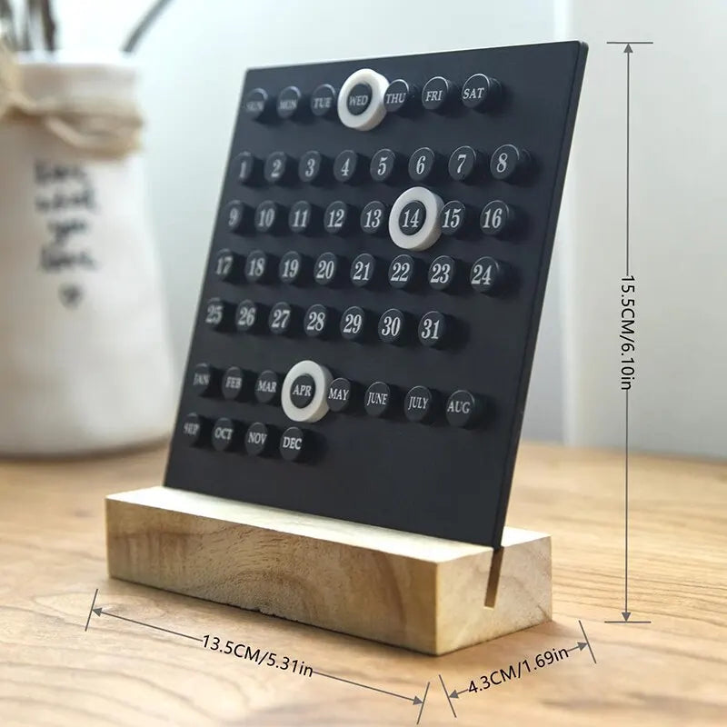 Perpetua Acrylic Desk Calendar