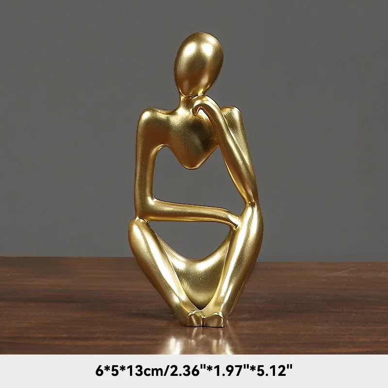 Abstract Thinker Sculpture