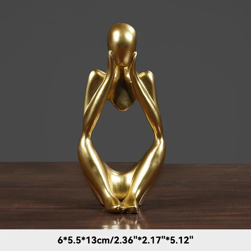 Abstract Thinker Sculpture