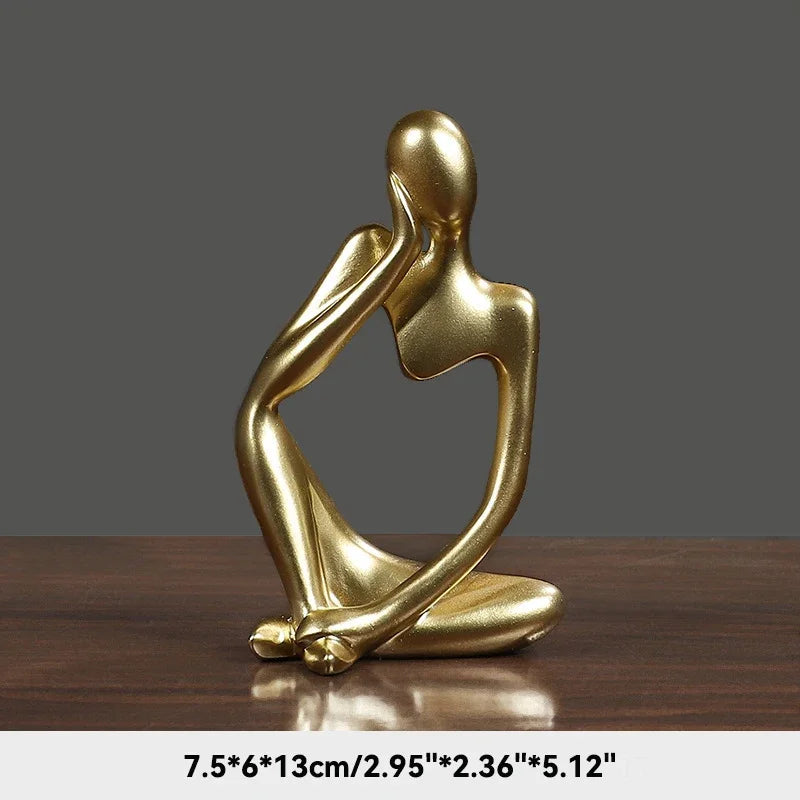 Abstract Thinker Sculpture