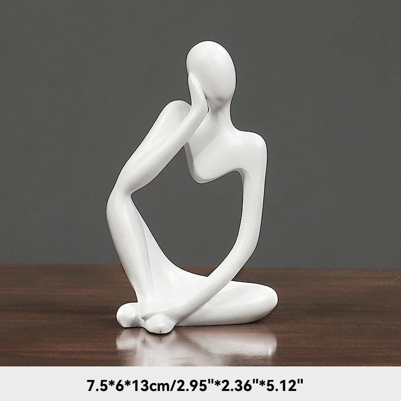 Abstract Thinker Sculpture