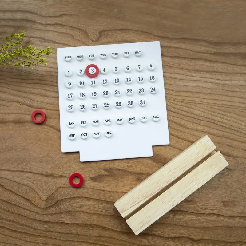 Perpetua Acrylic Desk Calendar